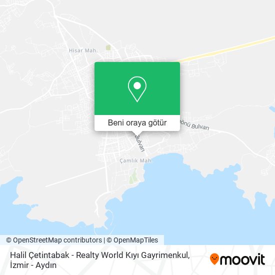 Halil Çetintabak - Realty World Kıyı Gayrimenkul harita