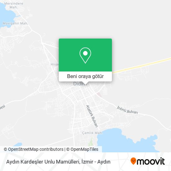 Aydın Kardeşler Unlu Mamülleri harita
