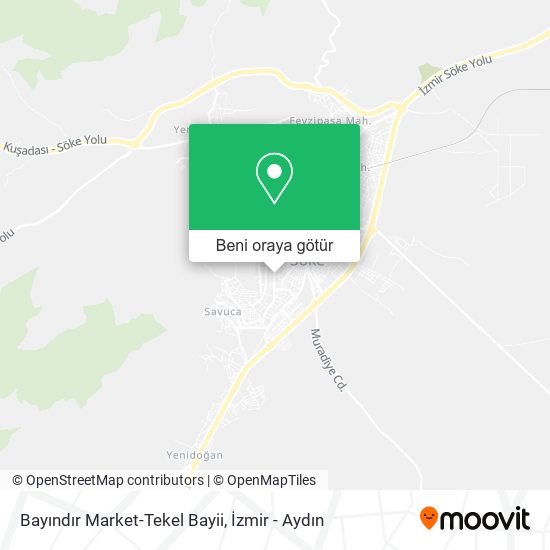Bayındır Market-Tekel Bayii harita