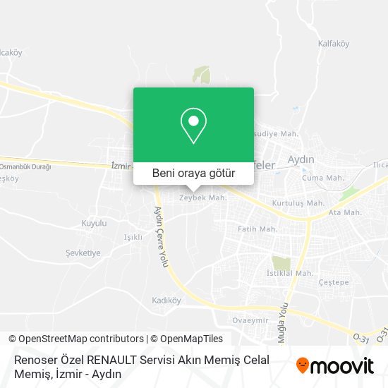 Renoser Özel RENAULT Servisi Akın Memiş Celal Memiş harita