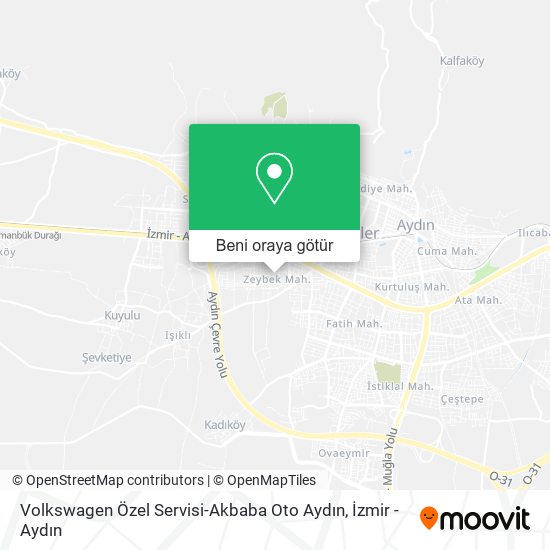 Volkswagen Özel Servisi-Akbaba Oto Aydın harita