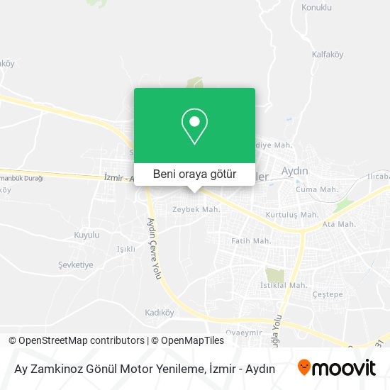 Ay Zamkinoz Gönül Motor Yenileme harita