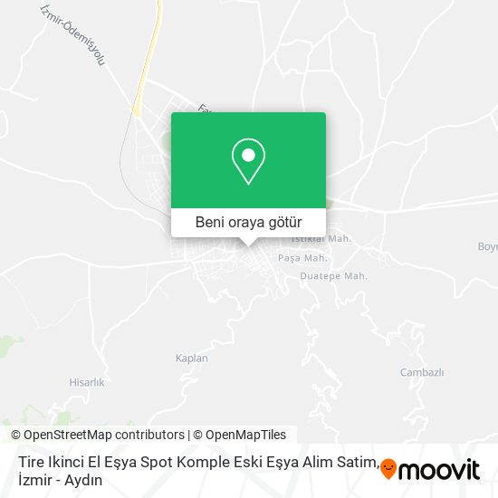 Tire Ikinci El Eşya Spot Komple Eski Eşya Alim Satim harita