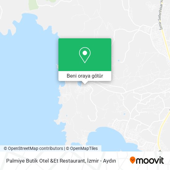 Palmiye Butik Otel &Et Restaurant harita