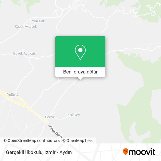 Gerçekli İlkokulu harita
