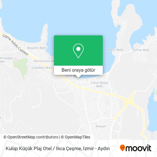 Kulüp Küçük Plaj Otel / Ilıca Çeşme harita