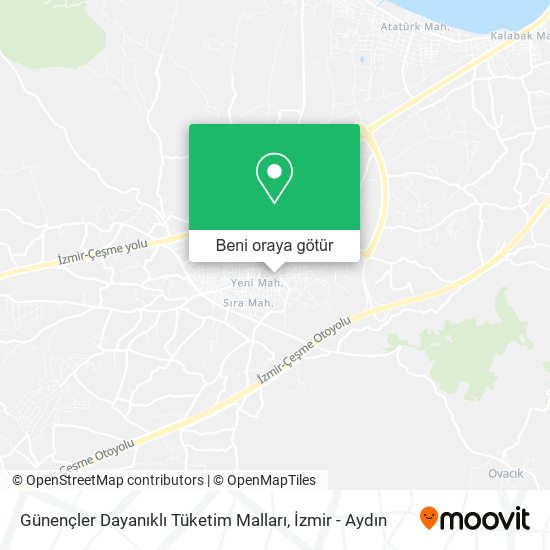 Günençler Dayanıklı Tüketim Malları harita