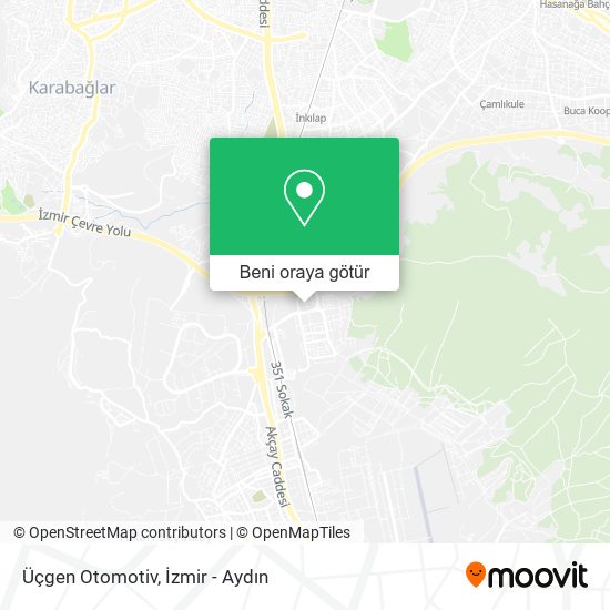 Üçgen Otomotiv harita