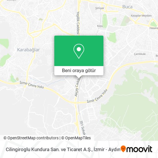 Cilingiroglu Kundura San. ve Ticaret A.Ş. harita