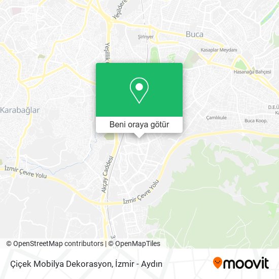 Çiçek Mobilya Dekorasyon harita