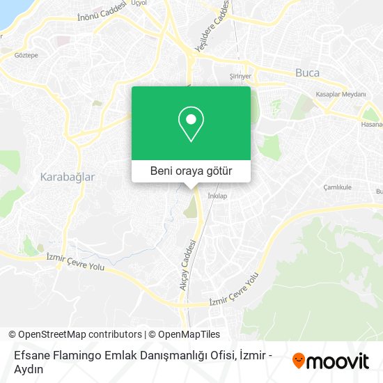 Efsane Flamingo Emlak Danışmanlığı Ofisi harita