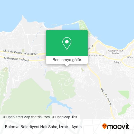 Balçova Belediyesi Halı Saha harita