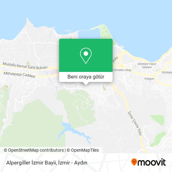 Alpergiller İzmir Bayii harita