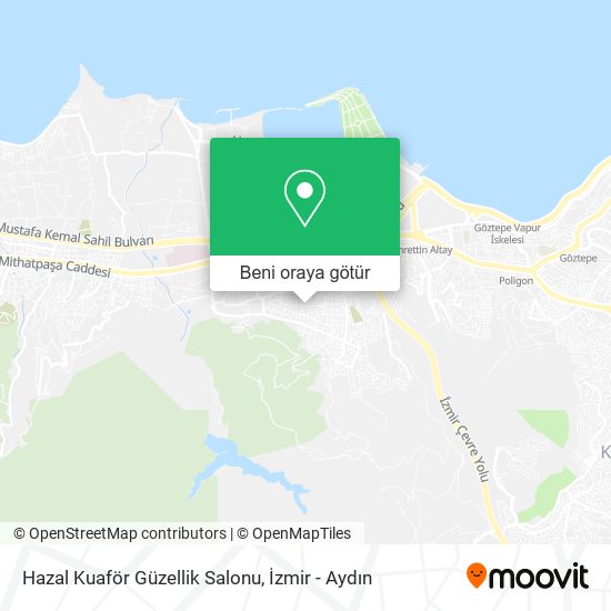 Hazal Kuaför Güzellik Salonu harita