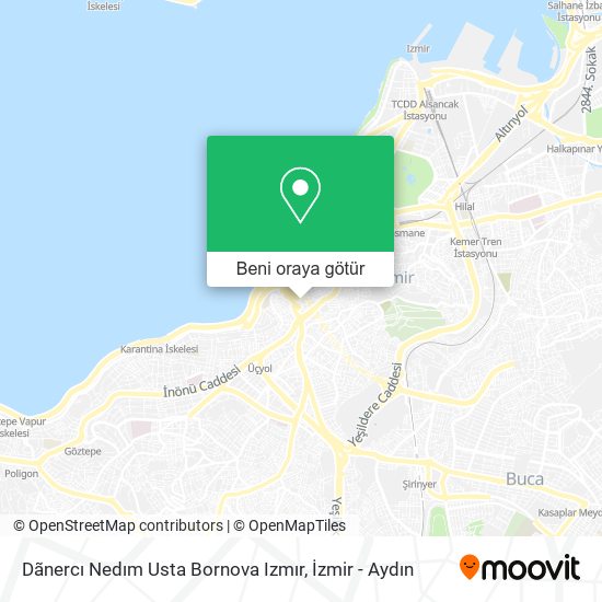 Dãnercı Nedım Usta Bornova Izmır harita