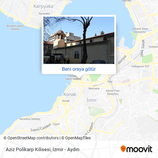 Aziz Polikarp Kilisesi harita