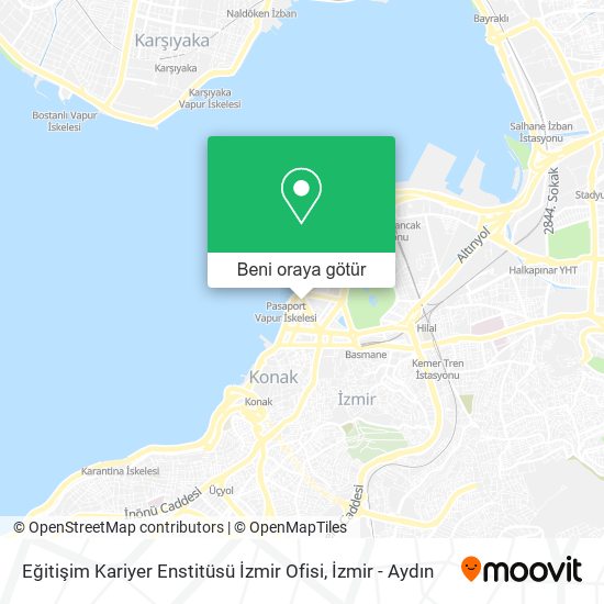 Eğitişim Kariyer Enstitüsü İzmir Ofisi harita