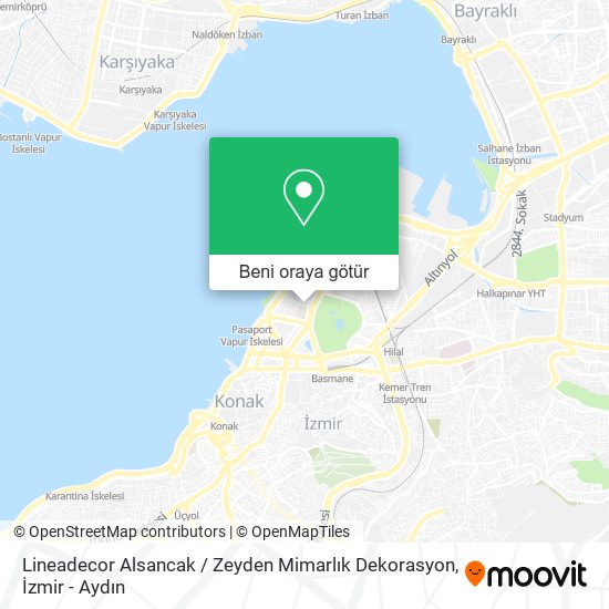 Lineadecor Alsancak / Zeyden Mimarlık Dekorasyon harita