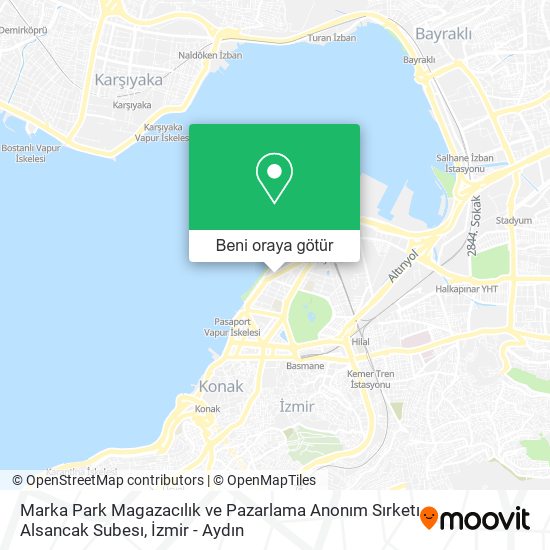 Marka Park Magazacılık ve Pazarlama Anonım Sırketı Alsancak Subesı harita