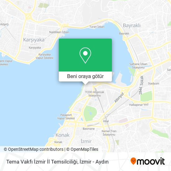 Tema Vakfı İzmir İl Temsilciliği harita