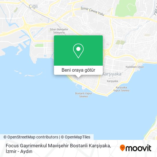 Focus Gayrimenkul Mavişehir Bostanli Karşiyaka harita