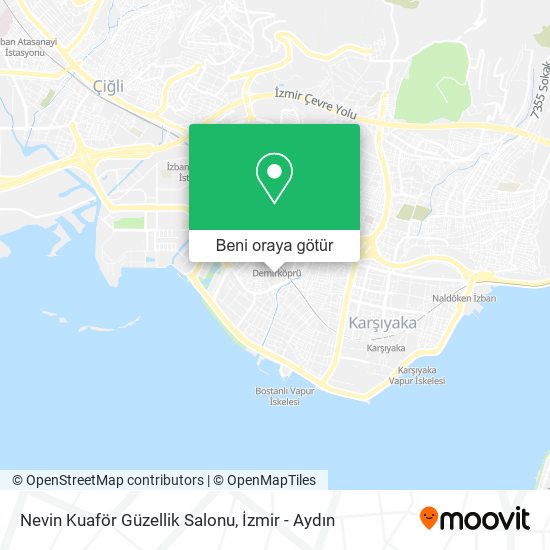 Nevin Kuaför Güzellik Salonu harita