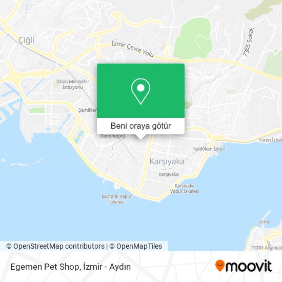 Egemen Pet Shop harita
