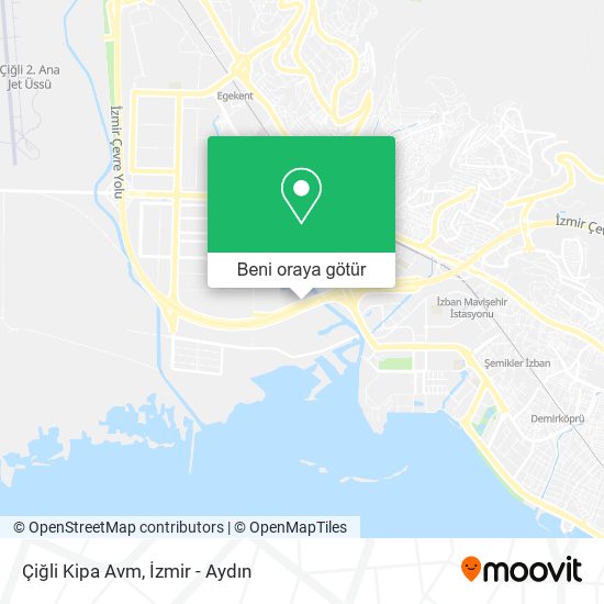Çiğli Kipa Avm harita