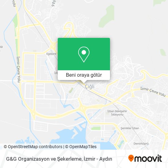 G&G Organizasyon ve Şekerleme harita
