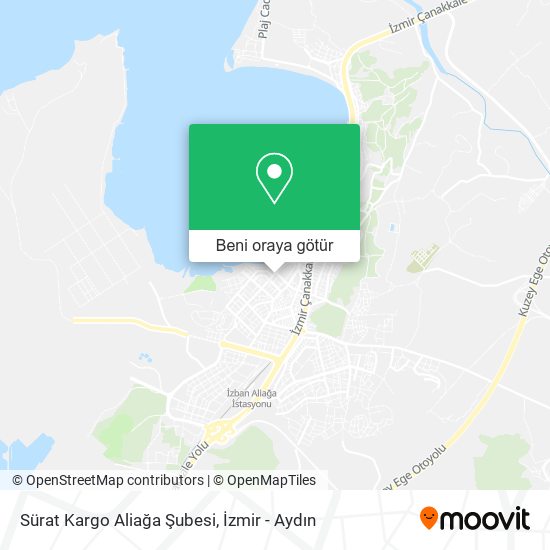 Sürat Kargo Aliağa Şubesi harita