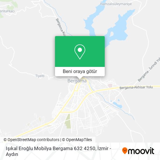 Işıkal Eroğlu Mobilya Bergama 632 4250 harita