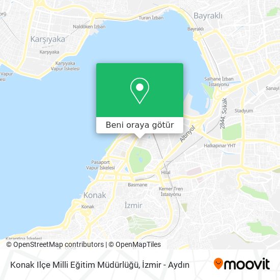 Konak Ilçe Milli Eğitim Müdürlüğü harita