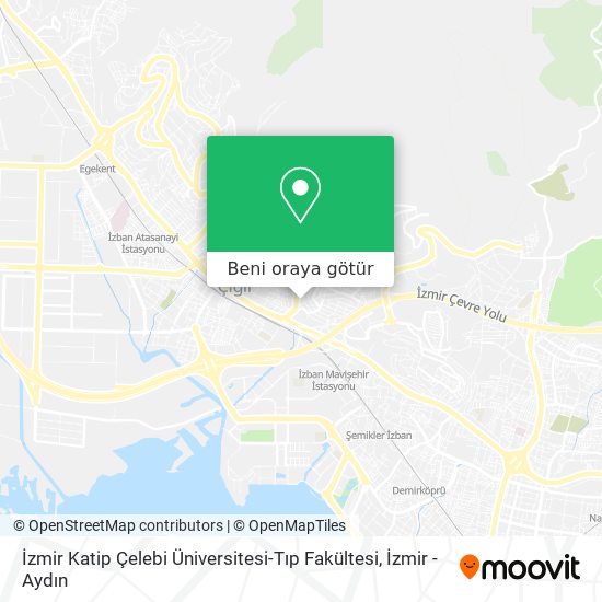 İzmir Katip Çelebi Üniversitesi-Tıp Fakültesi harita