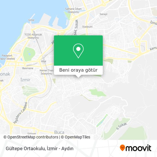 Gültepe Ortaokulu harita