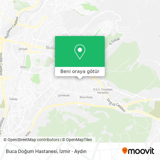 Buca Doğum Hastanesi harita