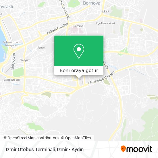 İzmir Otobüs Terminali harita