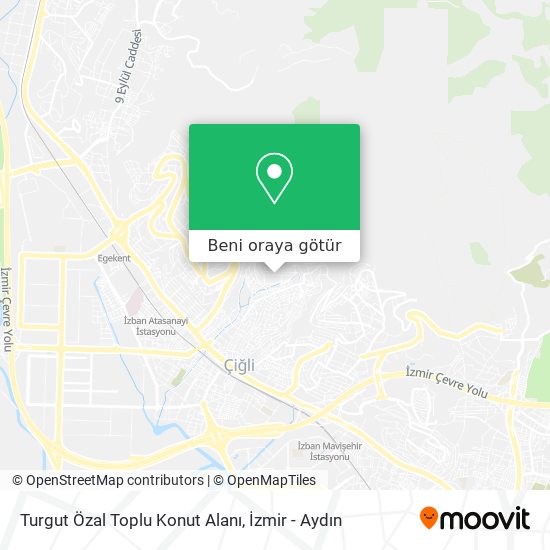 Turgut Özal Toplu Konut Alanı harita