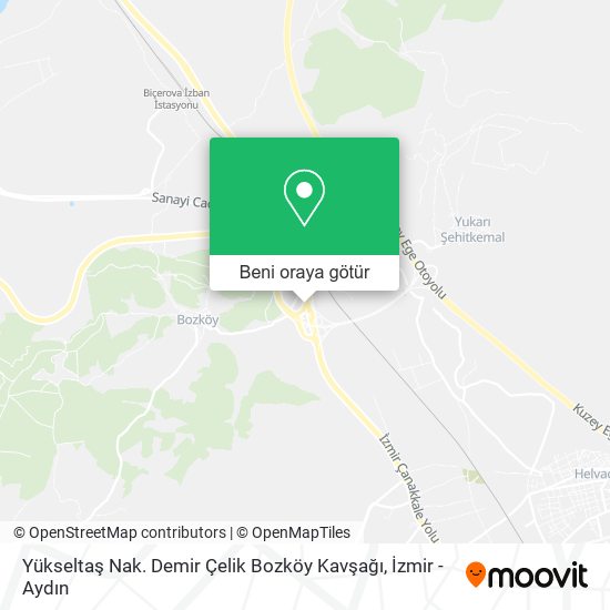 Yükseltaş Nak. Demir Çelik Bozköy Kavşağı harita