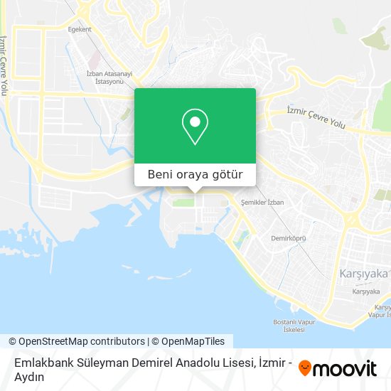 Emlakbank Süleyman Demirel Anadolu Lisesi harita