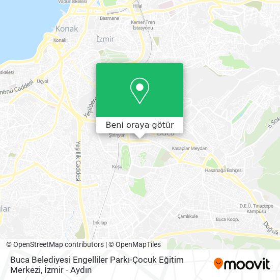 Buca Belediyesi Engelliler Parkı-Çocuk Eğitim Merkezi harita