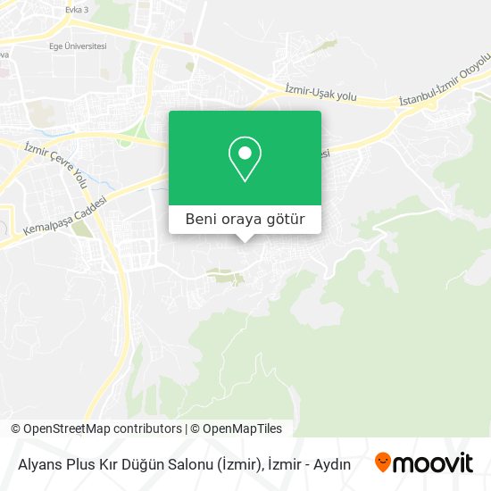 Alyans Plus Kır Düğün Salonu (İzmir) harita