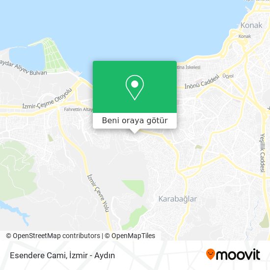 Esendere Cami harita