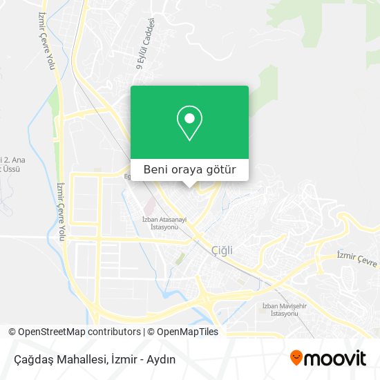 Çağdaş Mahallesi harita