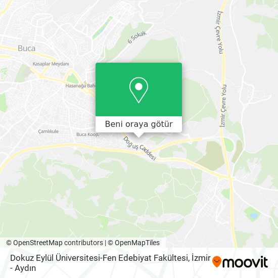 Dokuz Eylül Üniversitesi-Fen Edebiyat Fakültesi harita