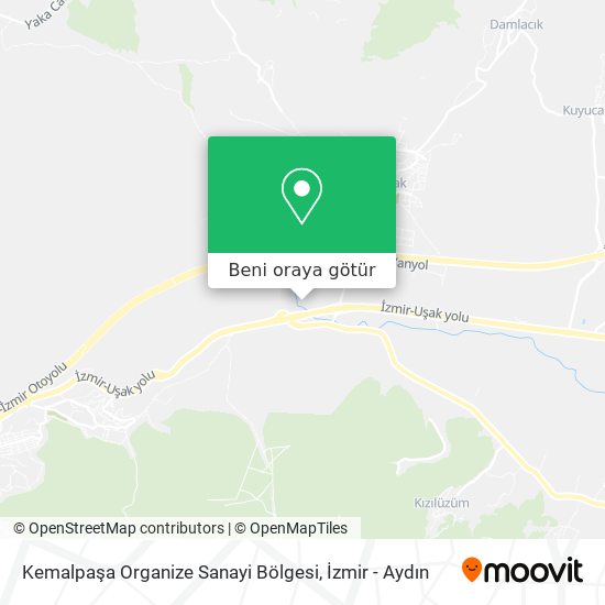 Kemalpaşa Organize Sanayi Bölgesi harita