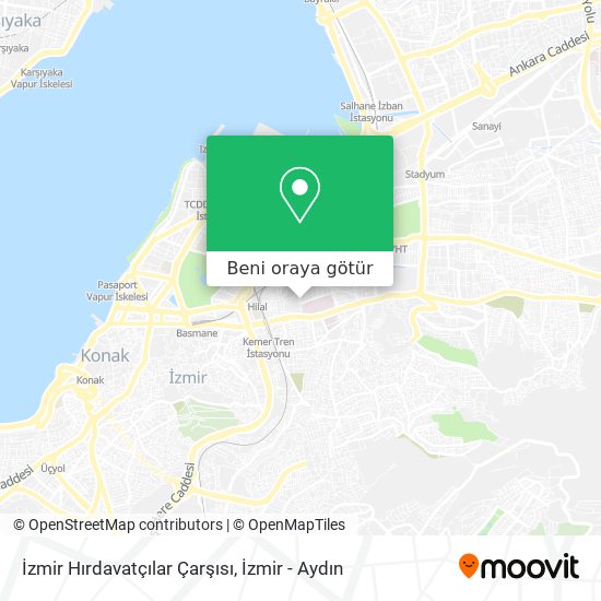 İzmir Hırdavatçılar Çarşısı harita