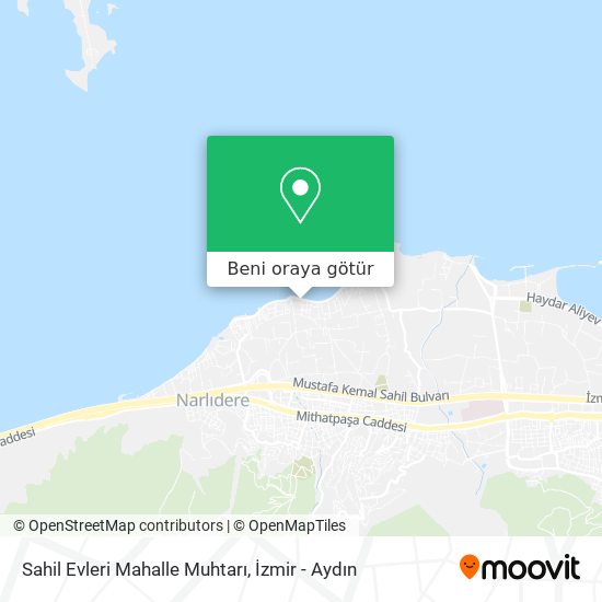 Sahil Evleri Mahalle Muhtarı harita