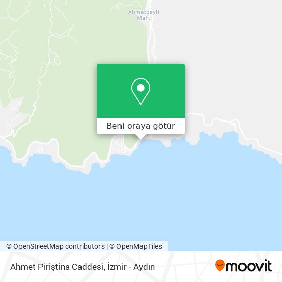 Ahmet Piriştina Caddesi harita