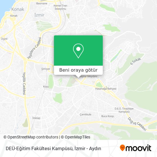 DEÜ-Eğitim Fakültesi Kampüsü harita