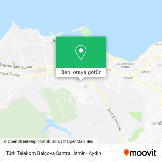 Türk Telekom Balçova Santral harita